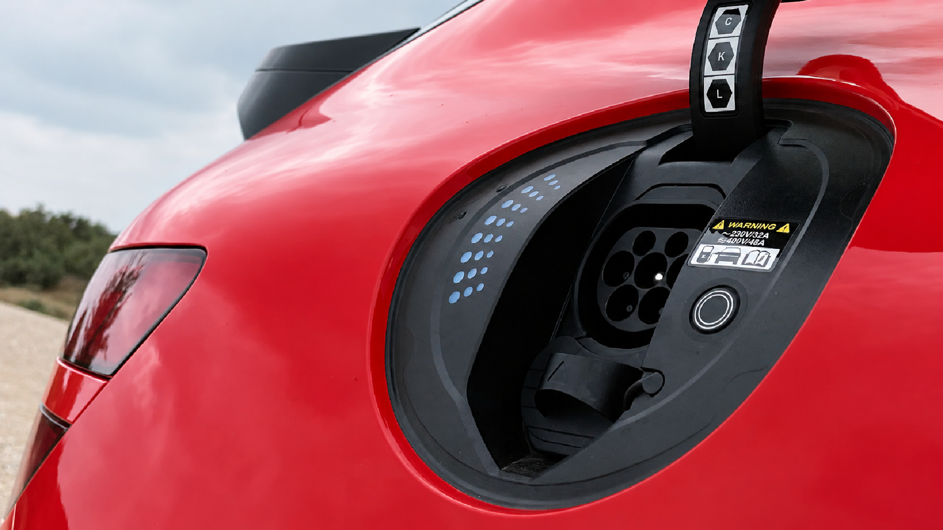 Charging Port Electric Car.