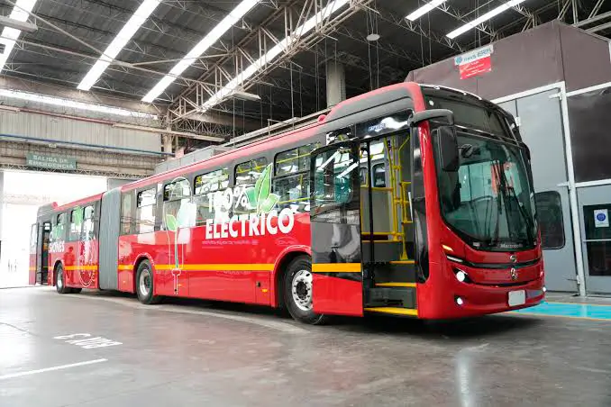 Bus el&eacute;ctrico de TransMilenio